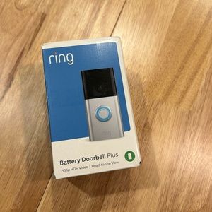 Ring battery doorbell plus new and unused